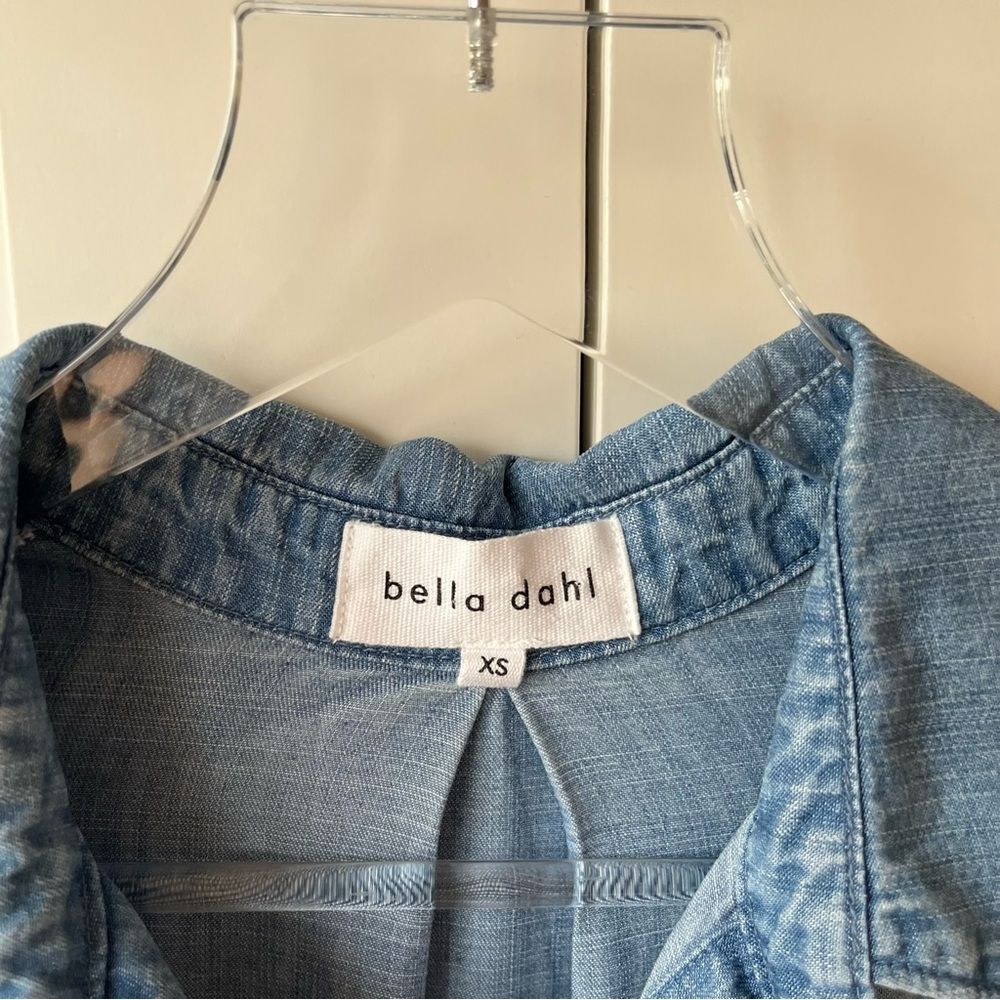 Bella Dahl Split Back Button Down - Blue Ombre Wa… - image 6
